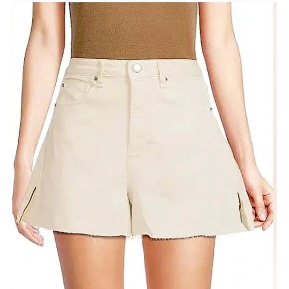 WeWoreWhat Shorts Womens 28 High Rise Boyfriend Raw Hem Distressed Denim Summer - Picture 1 of 11